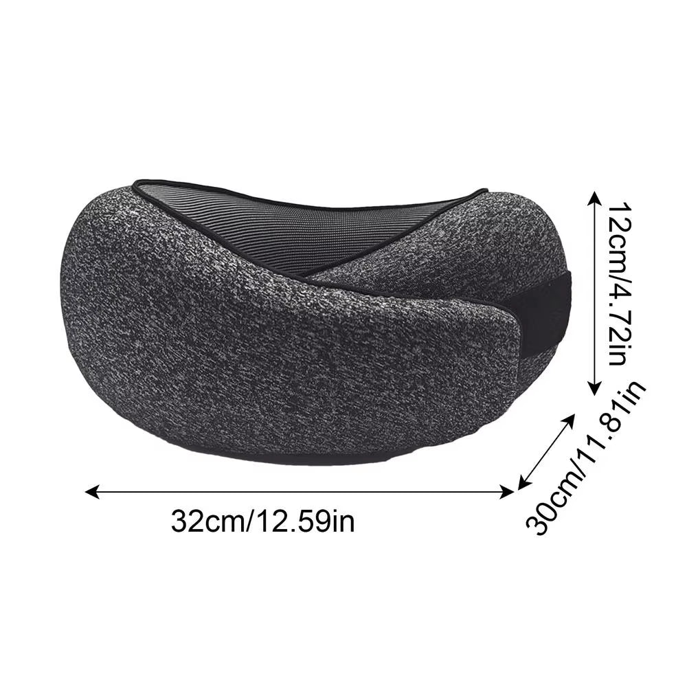 Memory Foam Neck Pillow Cervical Vertebra Travel Portable Noon Break Aircraft U Type of Pillow Sleep Camping Pillow Carry Bag